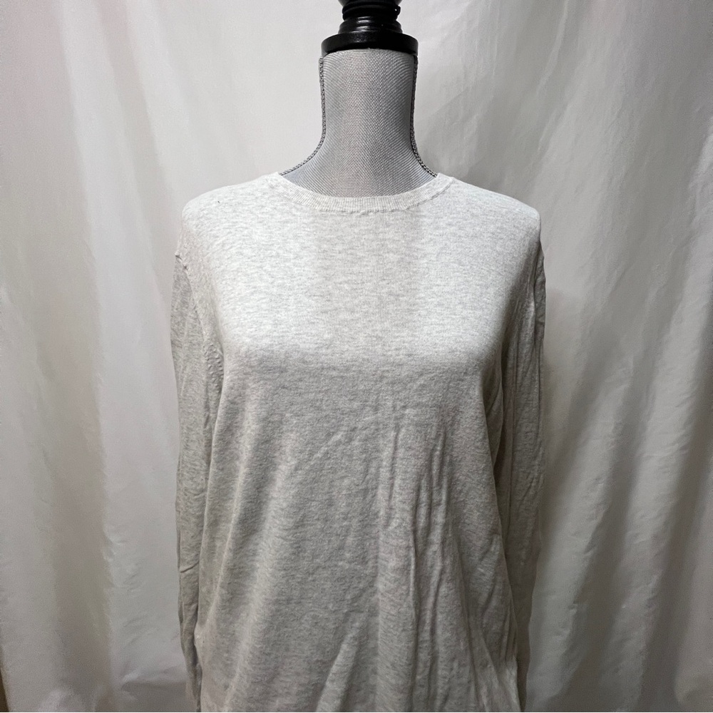 Bonobos Silver Crewneck Sweater with Textured Knit